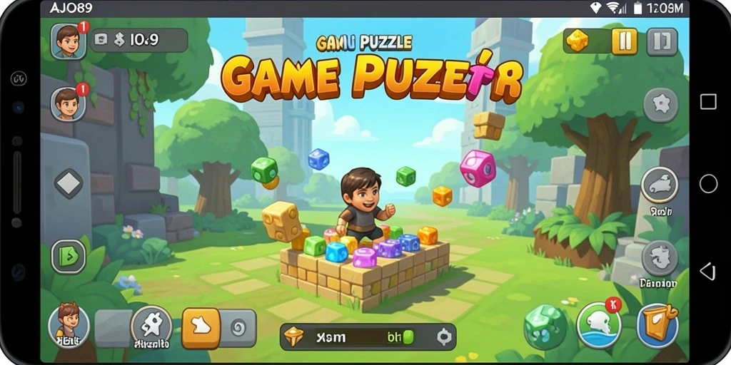 Tampilan screenshot AJO89 menunjukkan gameplay seru dan menchallenging.