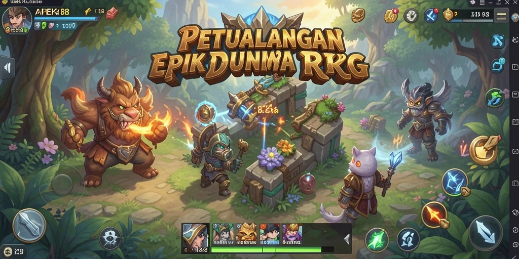 Tampilan gameplay yang menarik dan seru dari APEK88.
