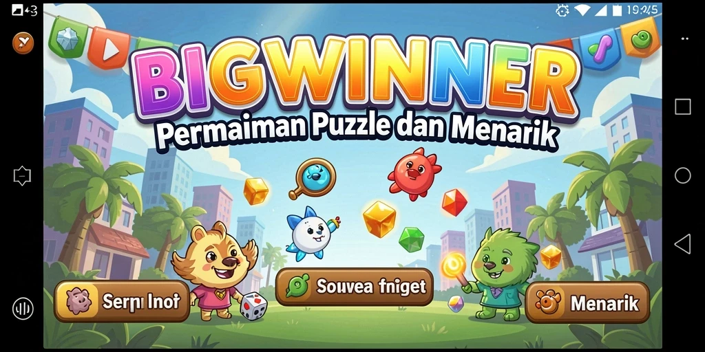 Tampilan gameplay seru dari BIGWINNER dengan teka-teki menantang.