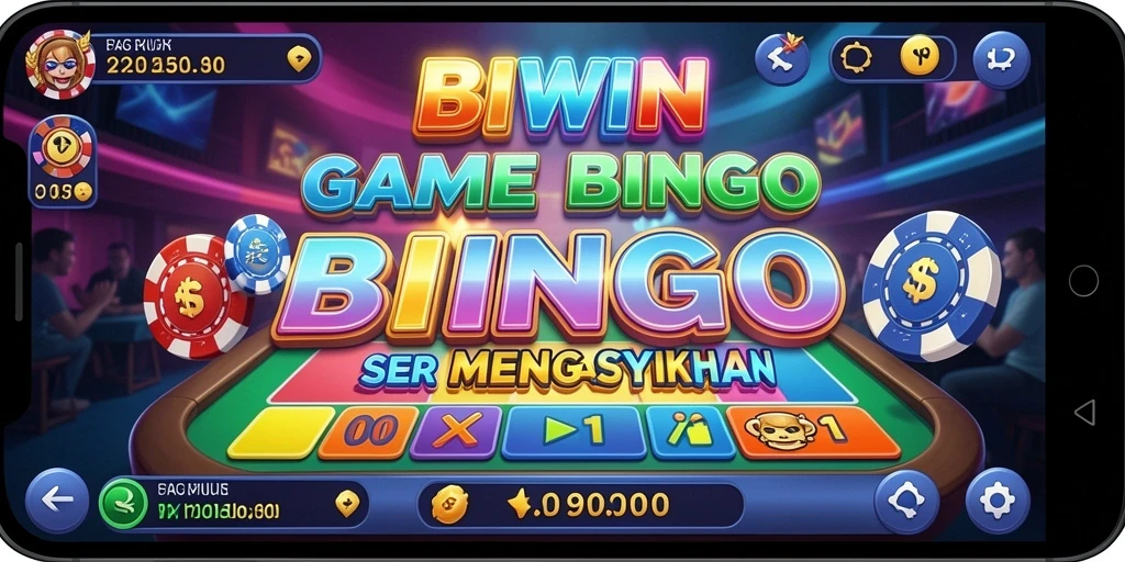 Tangkapan layar gameplay BIWIN menampilkan momen seru saat meraih bingo.
