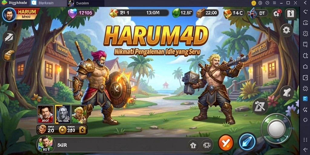 Gameplay Idle menyeronokkan dengan kemajuan yang otomatis.