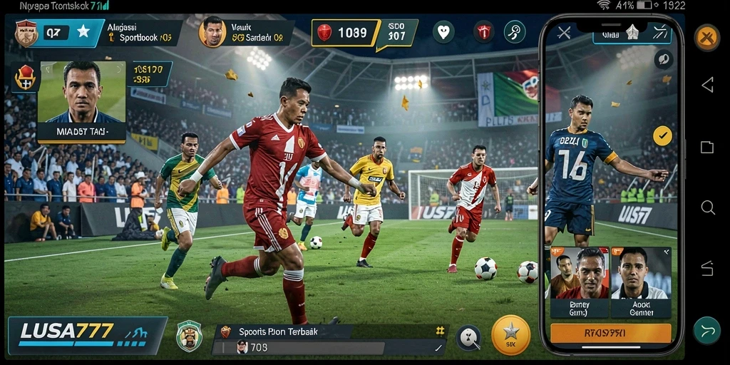 Tampilan menarik dari gameplay LUSA777 dalam taruhan olahraga.