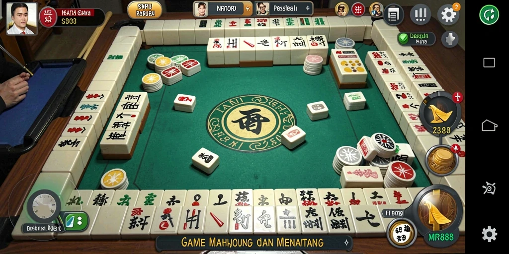 Tampilan gameplay menarik dari game Mahjong MR888.