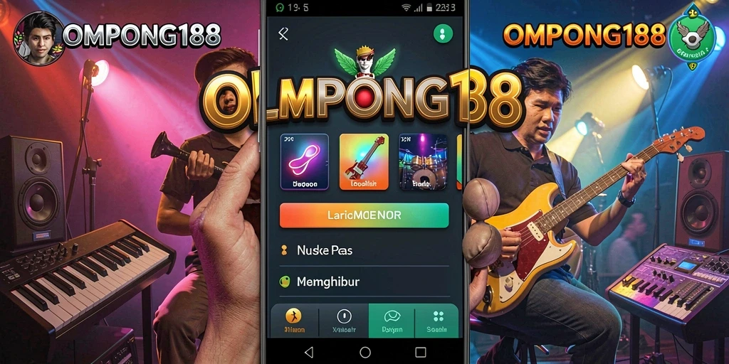 Tampilan permainan OMPONG188 dengan berbagai pilihan lagu yang menarik.