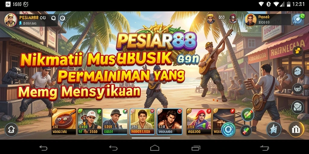Tampilan gameplay <strong>PESIAR88</strong> menunjukkan interaksi dan keseruan permainan musik.