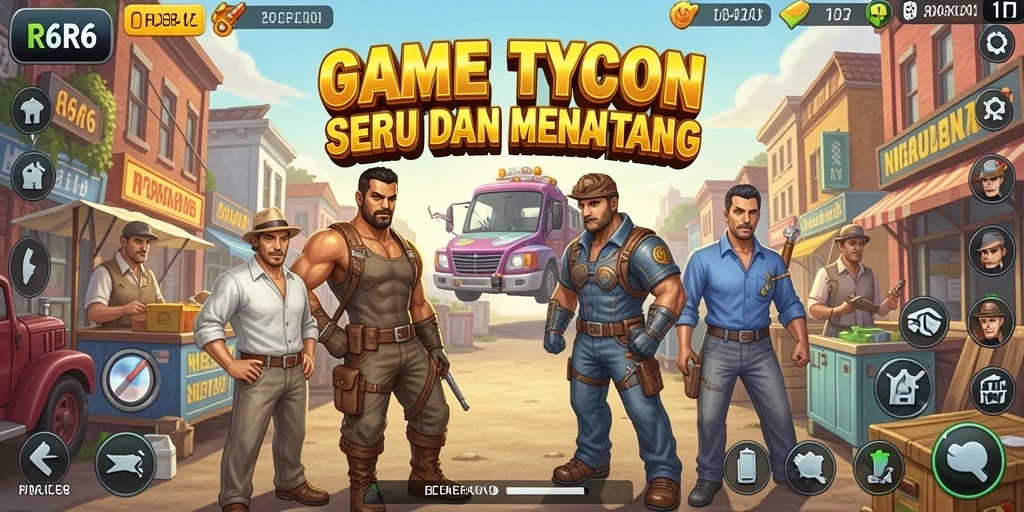 Tampilan gameplay seru dalam R6R6 yang menantang untuk dikelola.