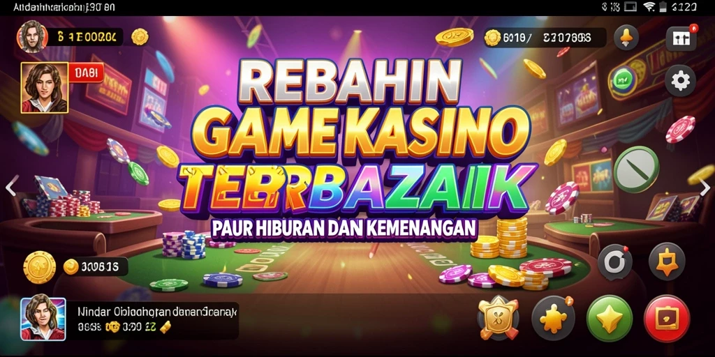 Gameplay mendebarkan di REBAHIN dengan suasana Kasino.