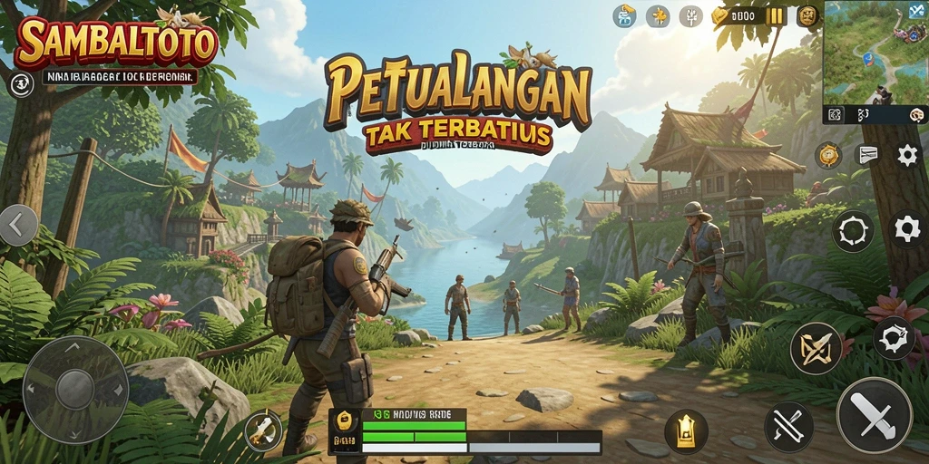 Tampilan gameplay menawan dari SAMBALTOTO dalam dunia terbuka.