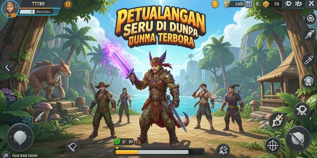 Screenshot gameplay TT789 menunjukkan petualangan seru di dunia terbuka.