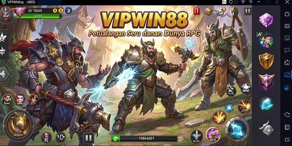 Screenshot gameplay <strong>VIPWIN88</strong> menunjukkan pertarungan seru dan grafis menawan.